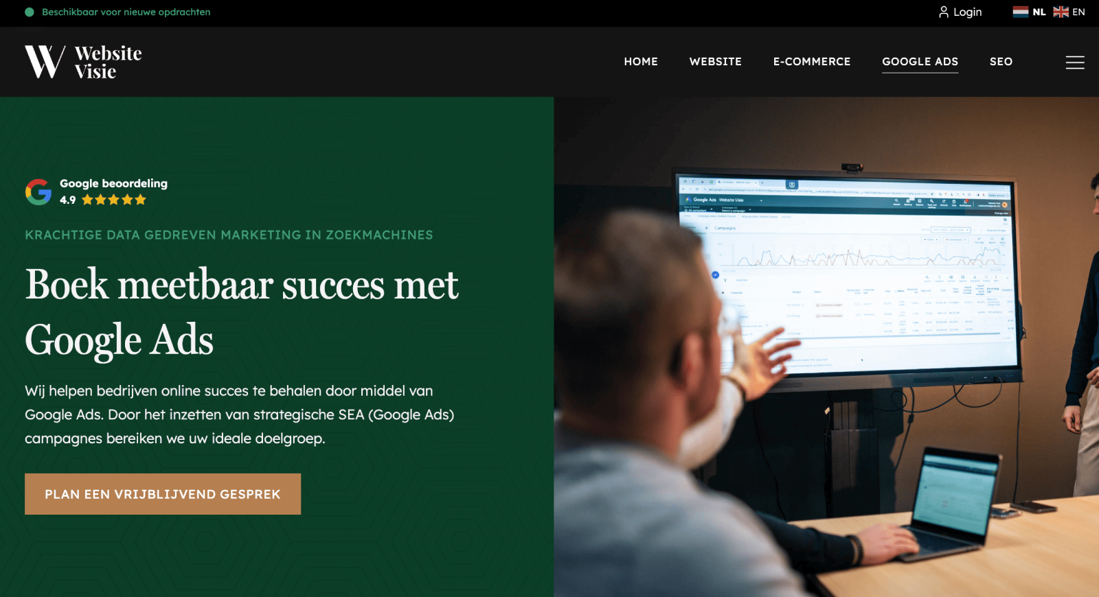 Gebruikerservaring - CTA voorbeeld